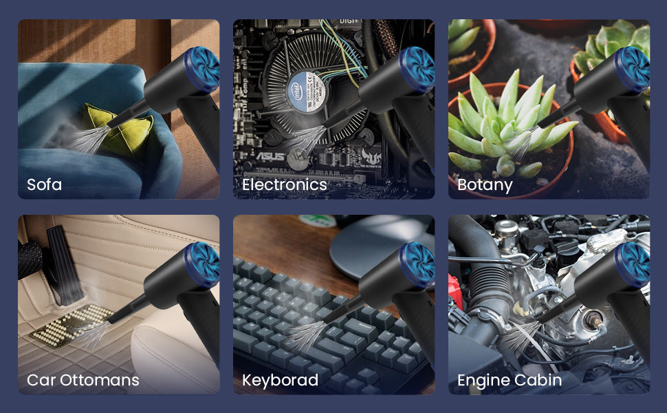 Compressed Air Duster -Computer Mainframeand Keyboard Cleaner-Tankless Air Duster