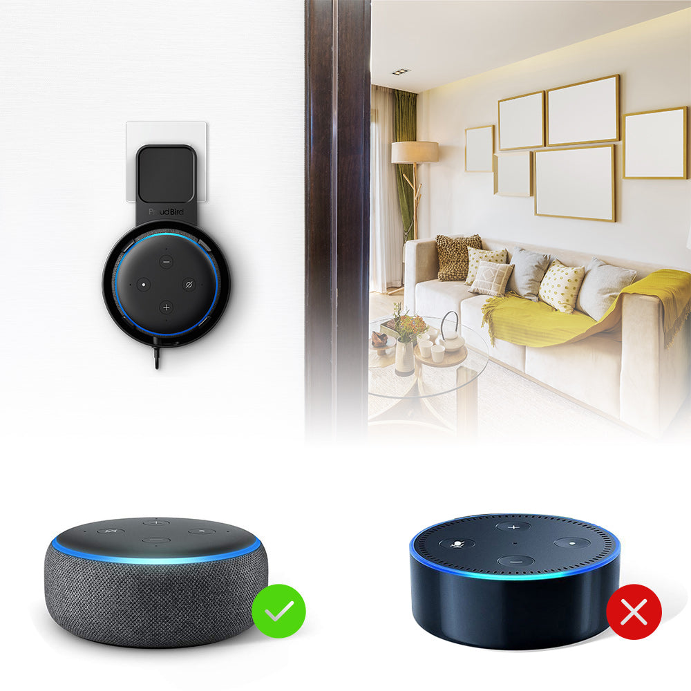 GGMM Amazon Echo Dot 3rd Generation Smart Speaker with Alexa Accessories, “2SET” P5 Wall Mount