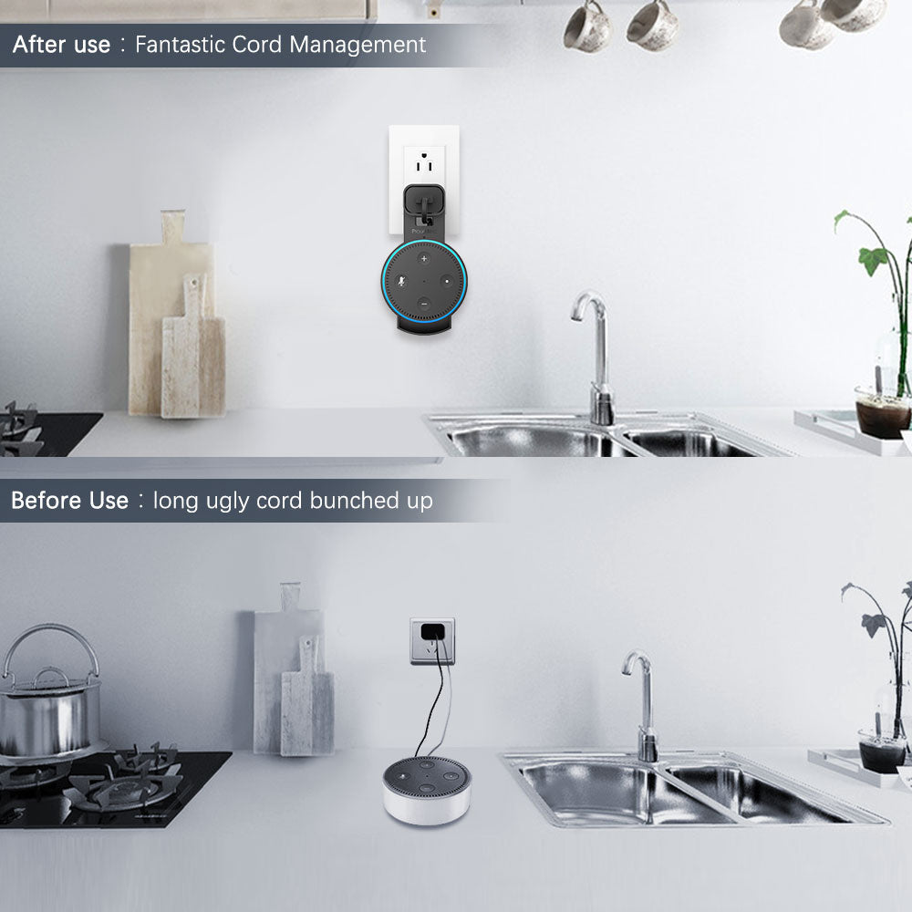GGMM Amazon Echo Dot 2nd Generation Smart Speaker with Alexa Accessories, P1 Wall Mount
