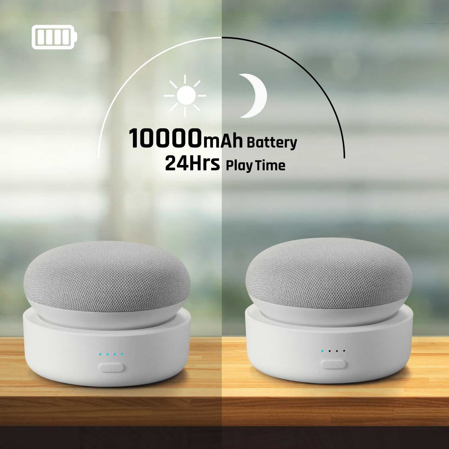 dot genie google home mini nest 2nd gen backpack GGMM® N2 Battery Base for Google Nest Mini 2nd Gen Battery Case – GGMM.com