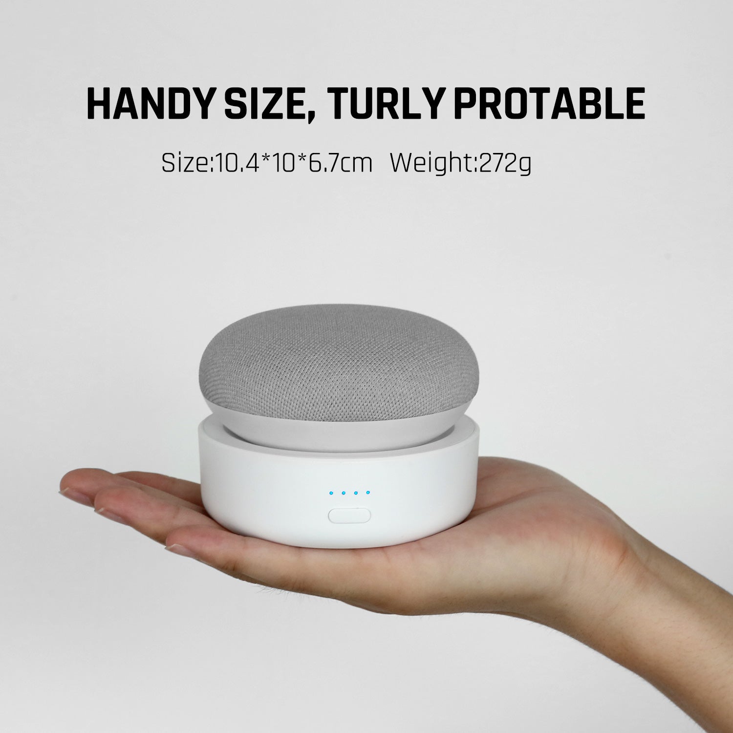 dot genie google home mini nest 2nd gen backpack GGMM® N2 Battery Base for Google Nest Mini 2nd Gen Battery Case – GGMM.com